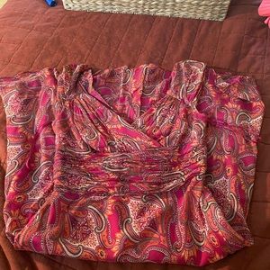 Ann Taylor Loft colorful patterned dress